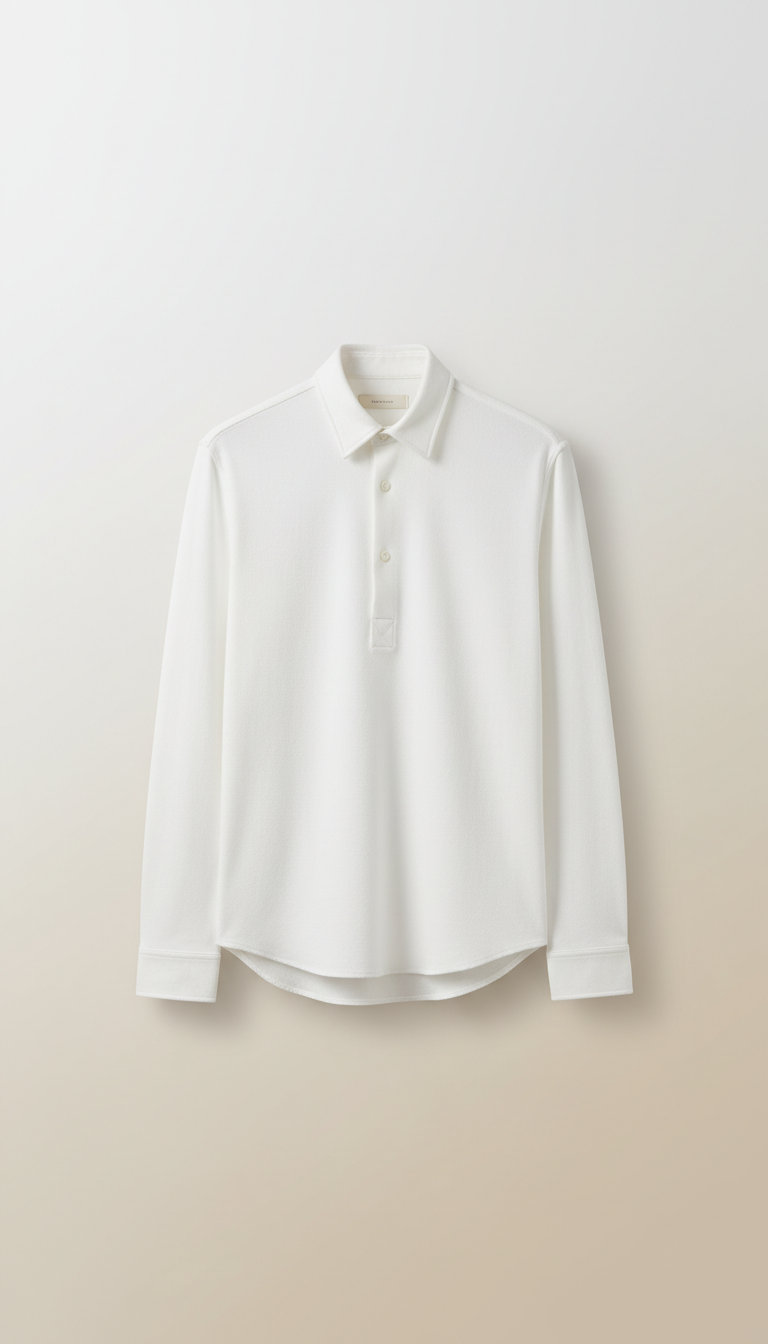 White Brushed Cotton Shirt