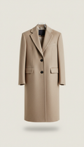 Structured Sand Wool Coat